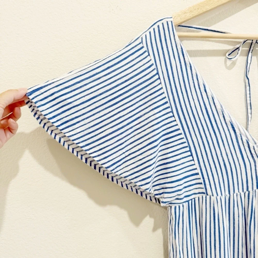 Zara striped linen